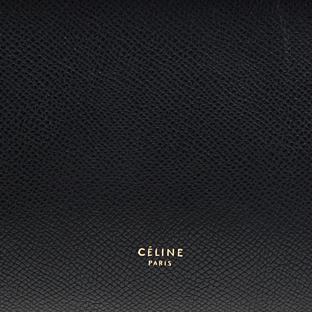 Celine Black Leather Mini Belt Top Handle Bag 4
