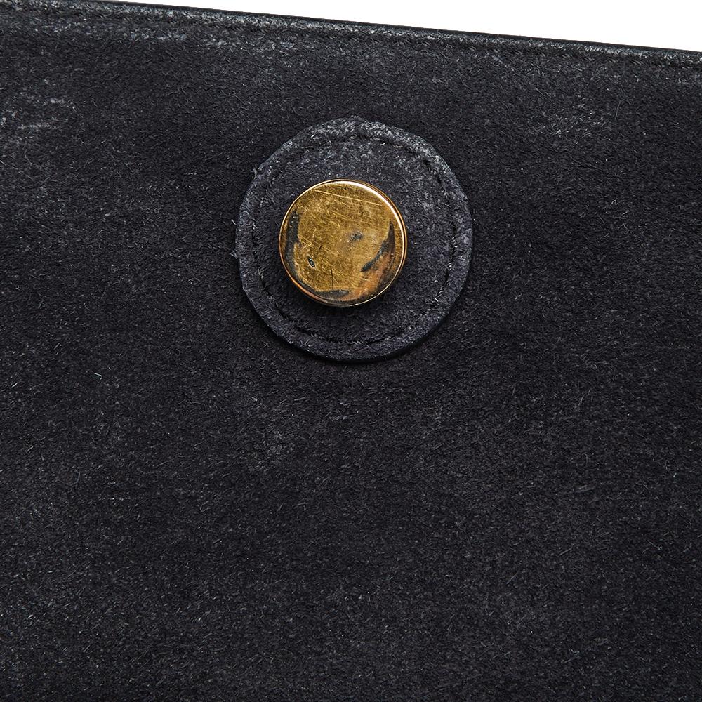 Celine Black Leather Mini Belt Top Handle Bag 5