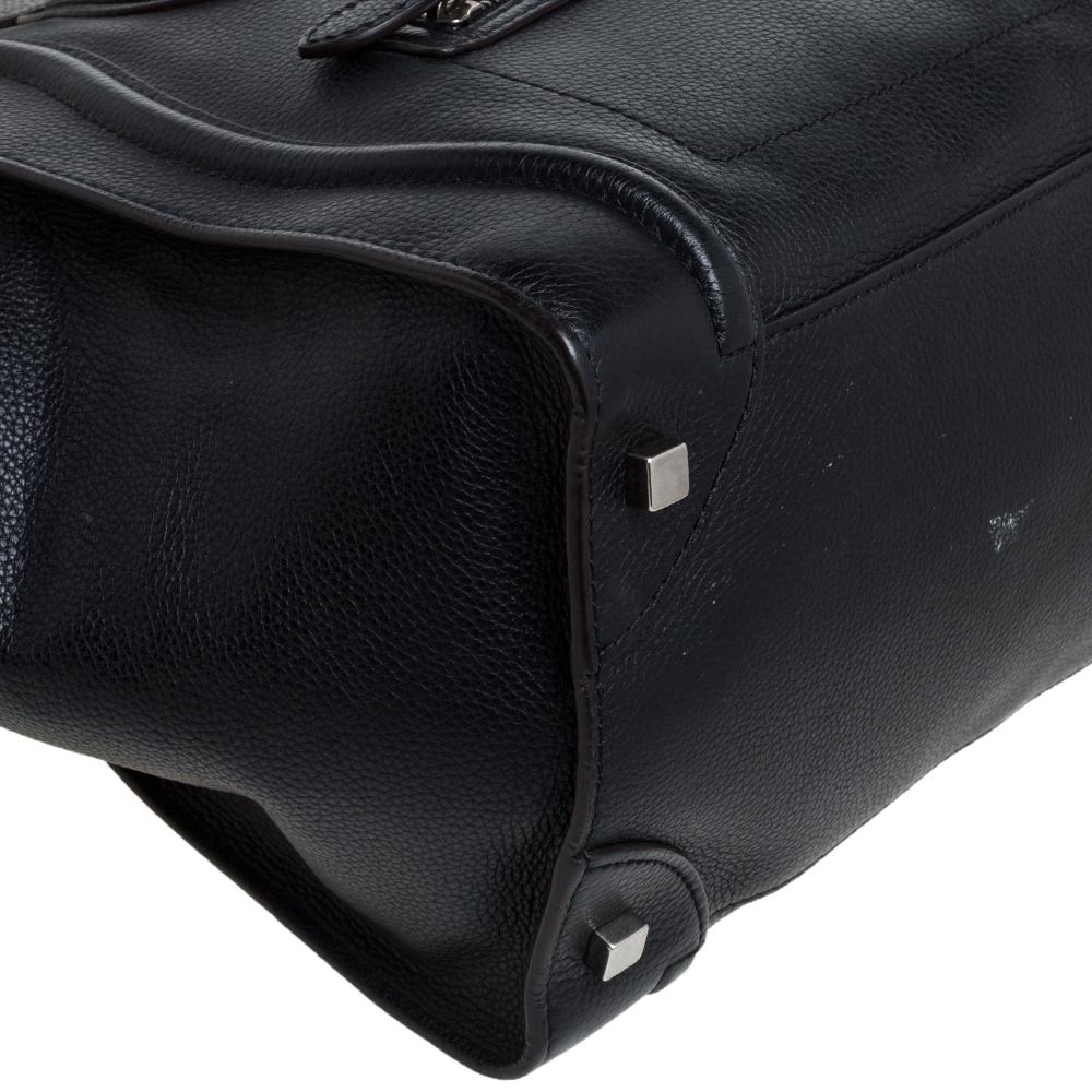 Celine Black Leather Mini Luggage Tote 6