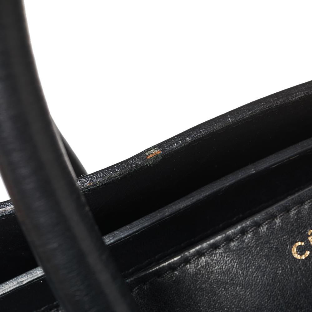 Celine Black Leather Mini Luggage Tote 1