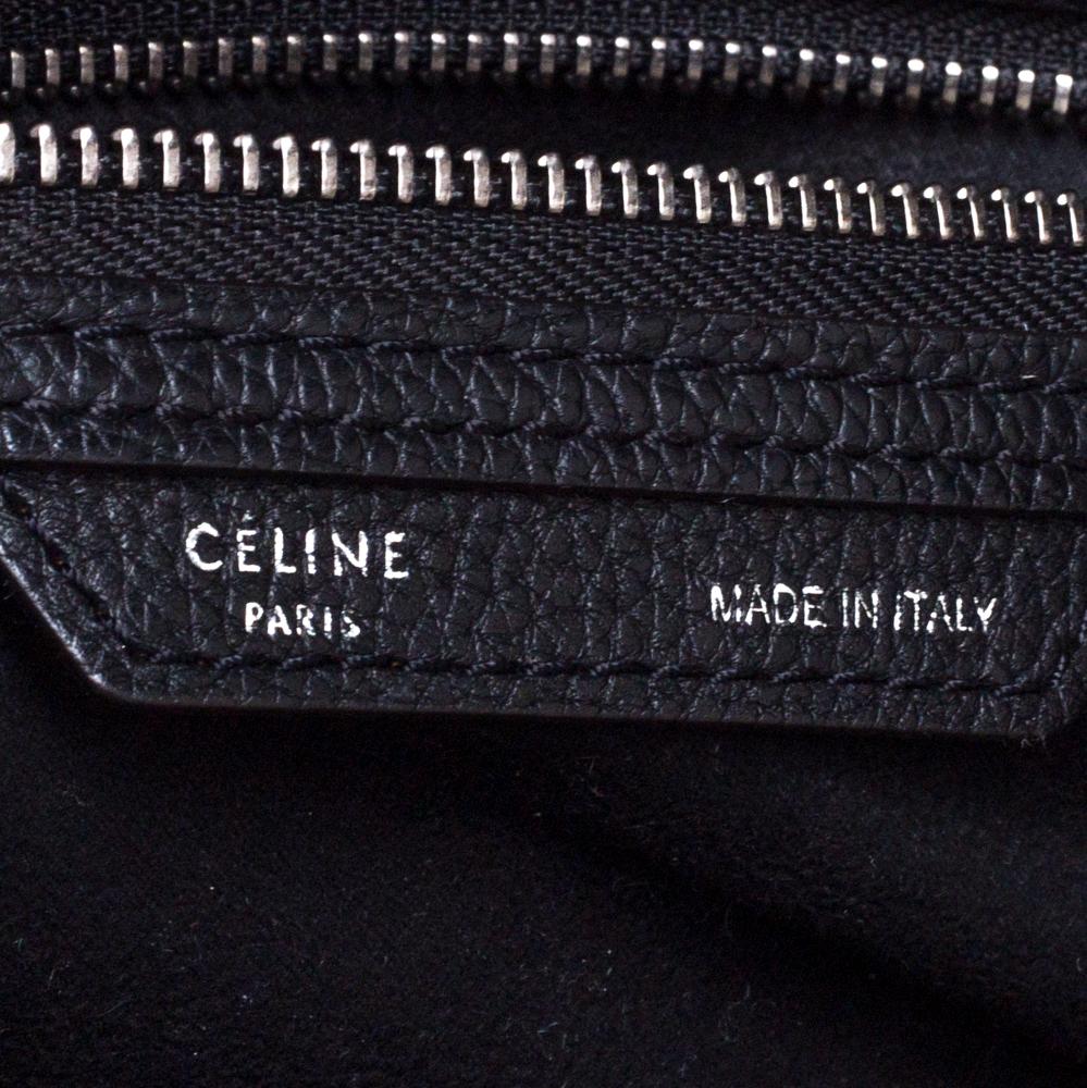 Celine Black Leather Mini Luggage Tote 2