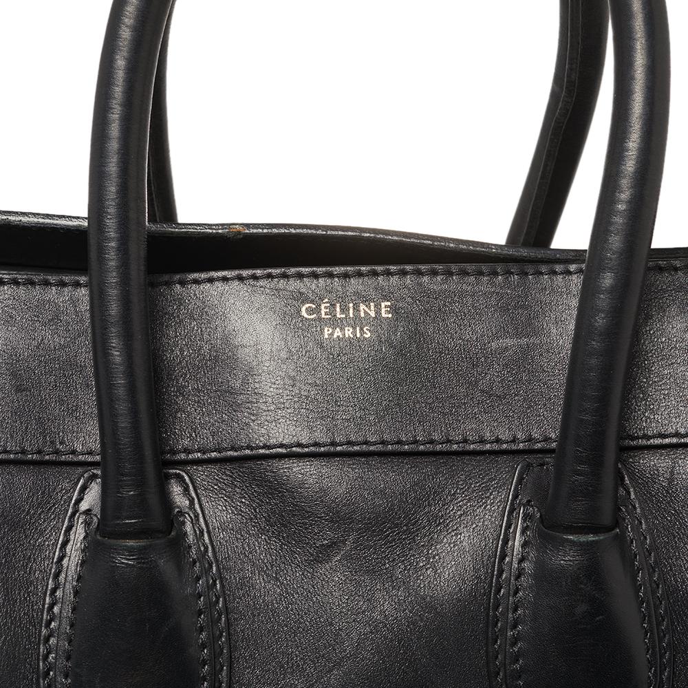 Celine Black Leather Mini Luggage Tote 3