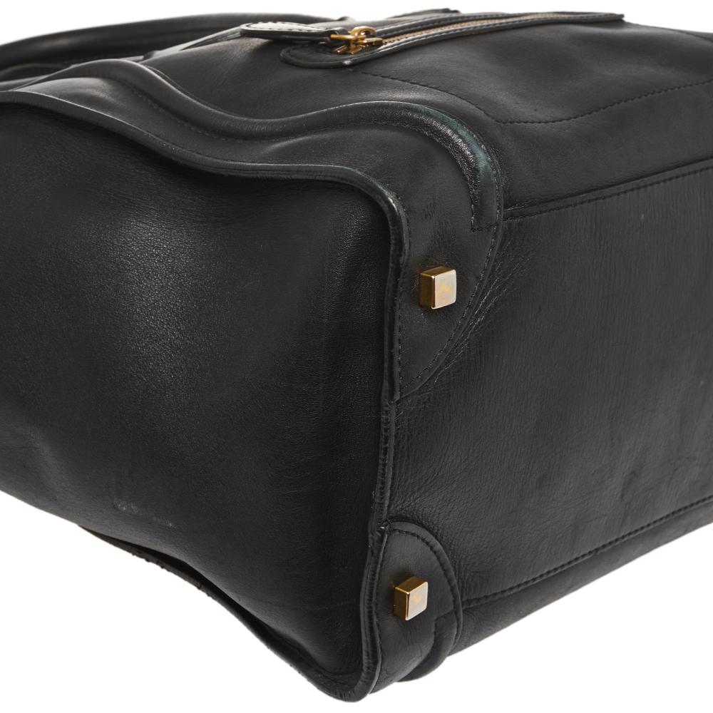 Celine Black Leather Mini Luggage Tote 3