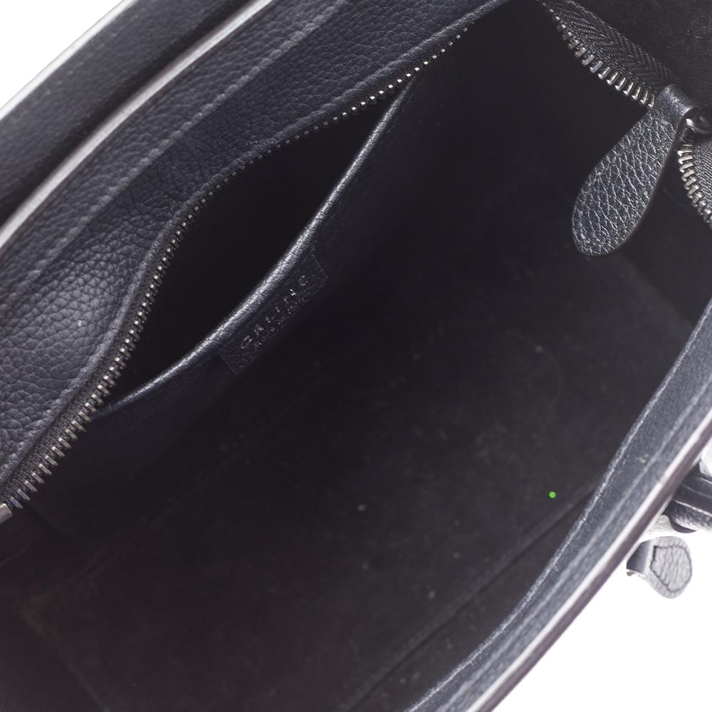 Céline Black Leather Nano Luggage Tote 6