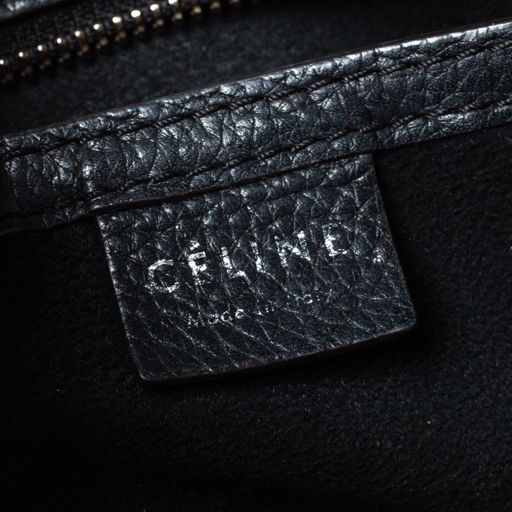 Celine Black Leather Nano Luggage Tote 3