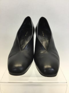 Celine Black Leather Pumps