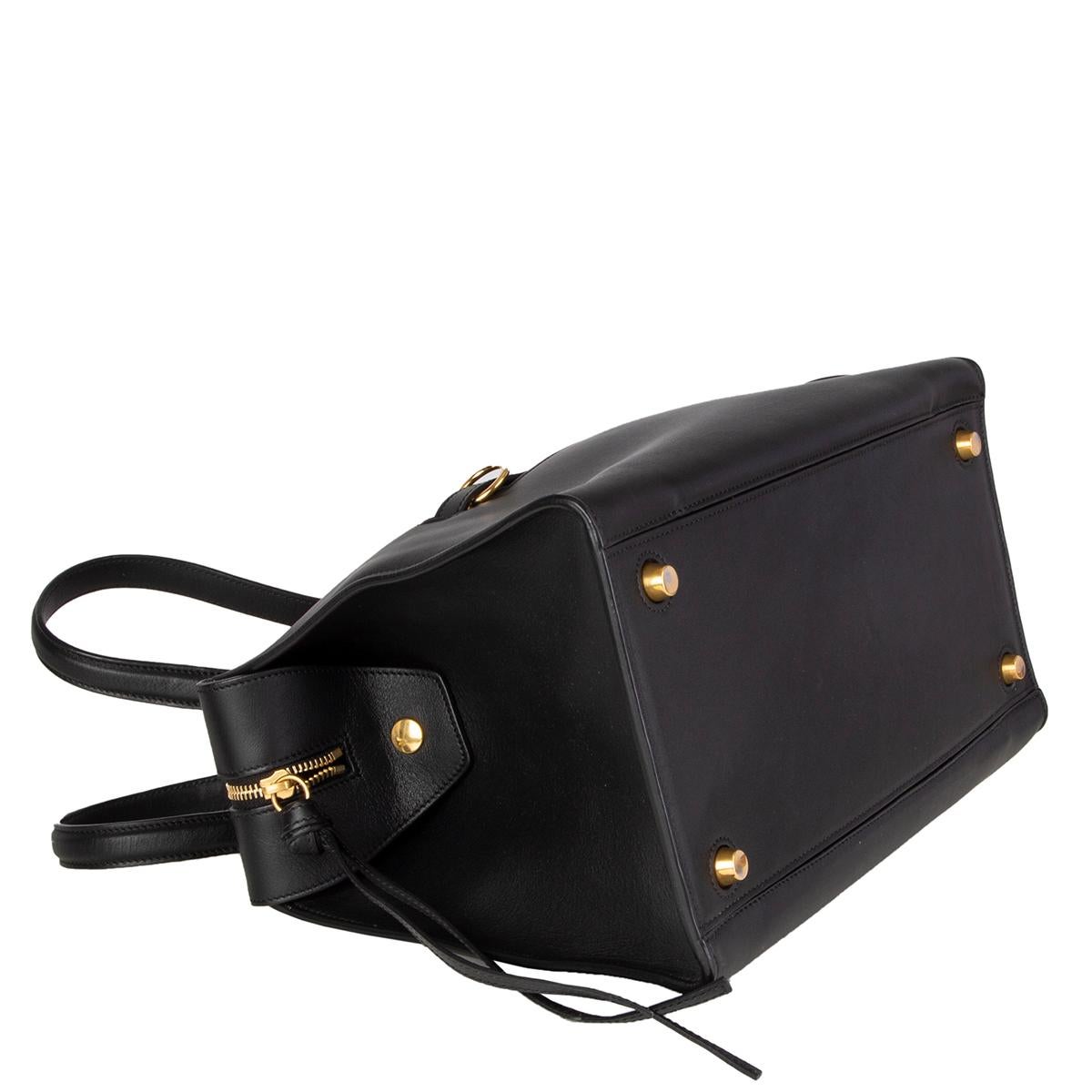 celine black leather bag