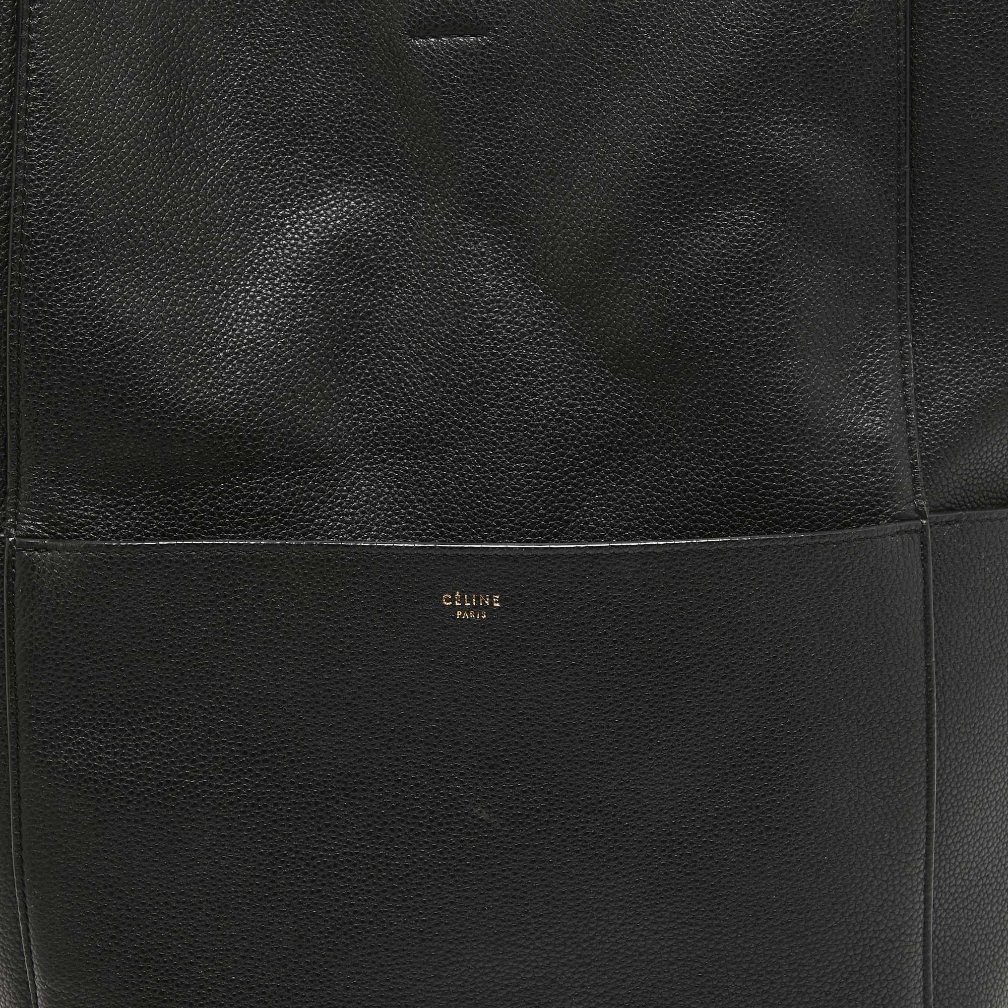 Celine Black Leather Sangle Bucket Bag 1