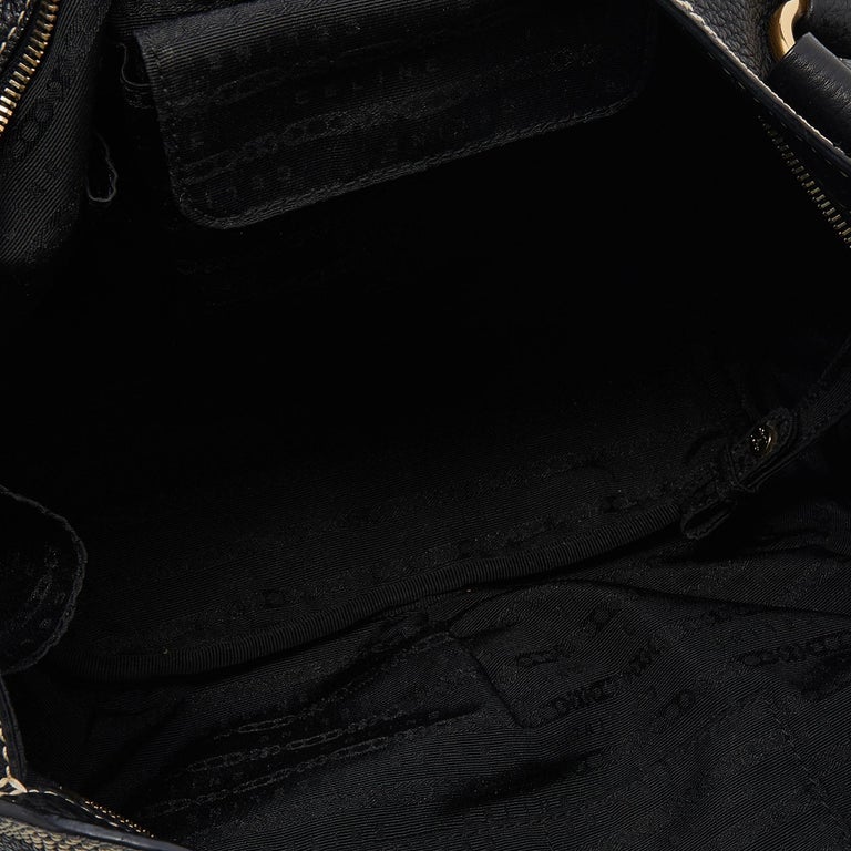 Celine Black Leather Satchel For Sale at 1stDibs