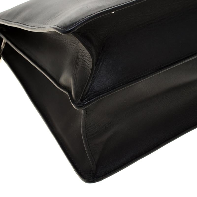 Celine Black Leather Shoulder Bag 3
