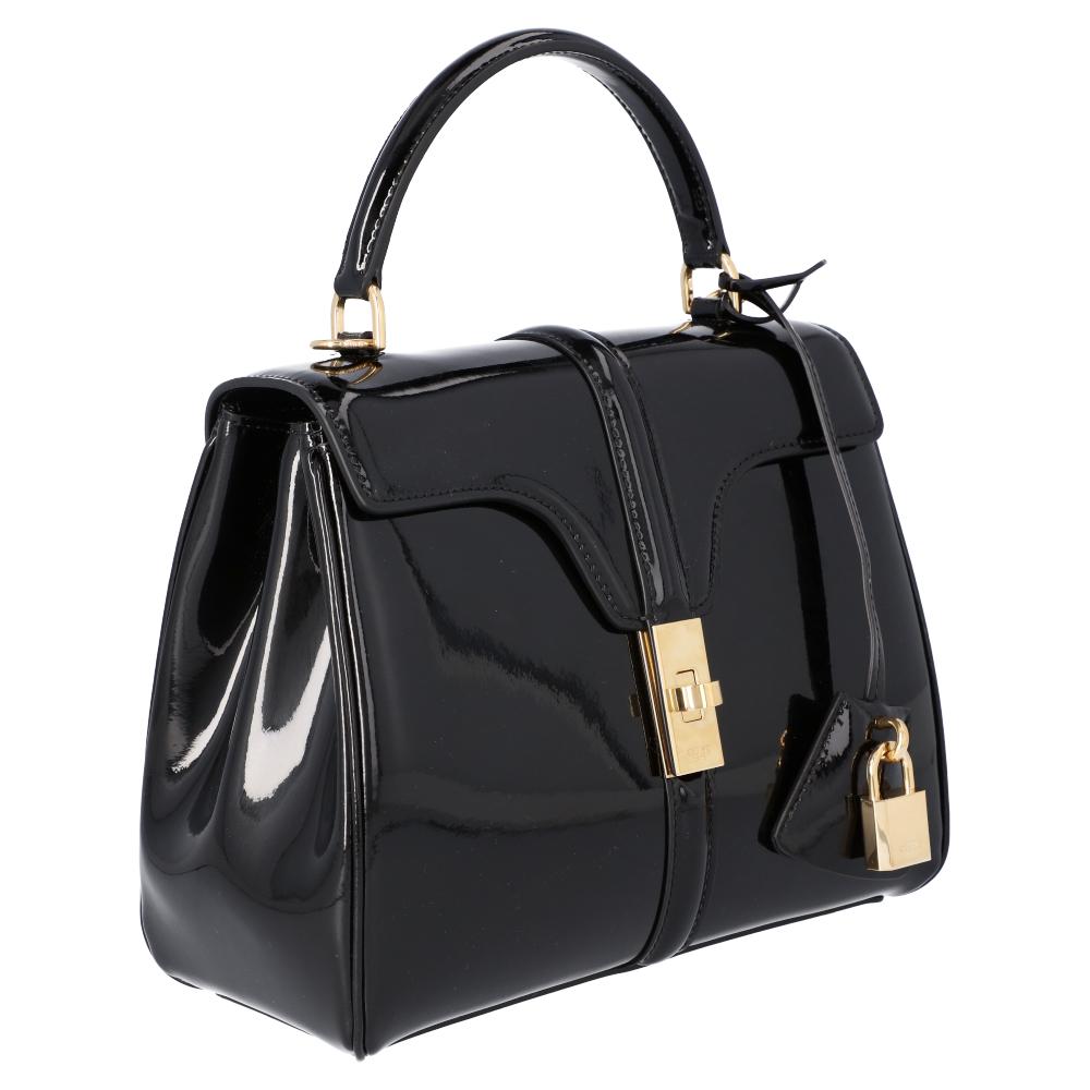 Women's Celine Black Leather Small 16 Bag