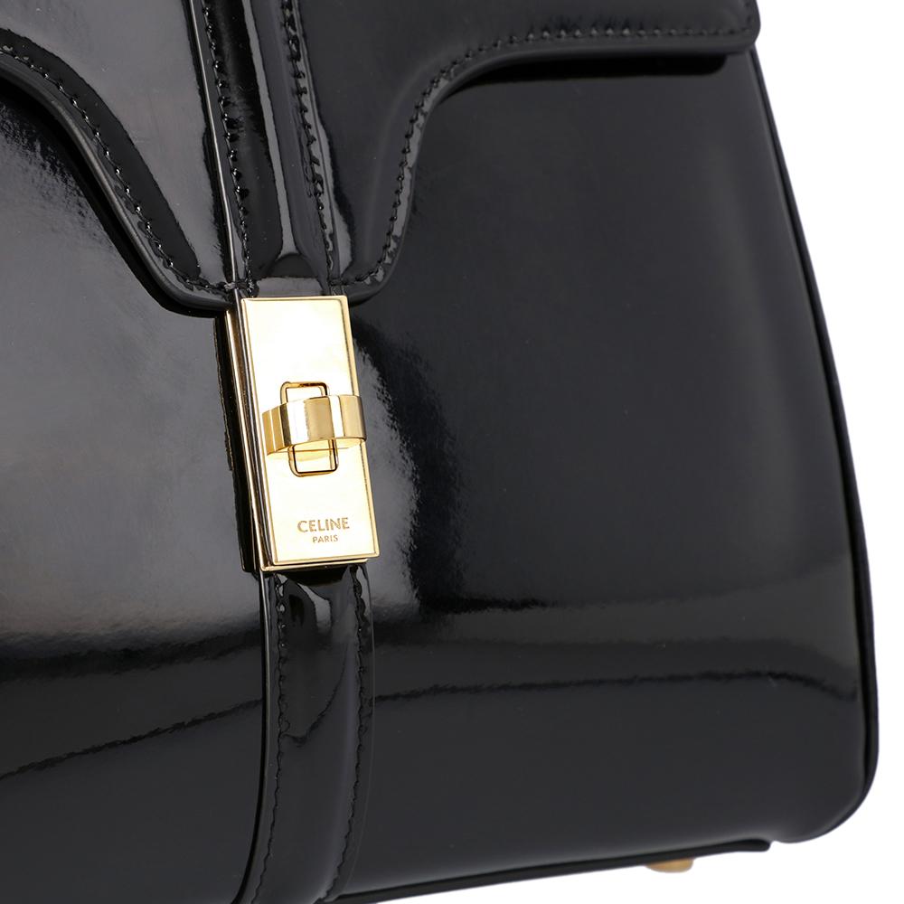 Celine Black Leather Small 16 Bag 2
