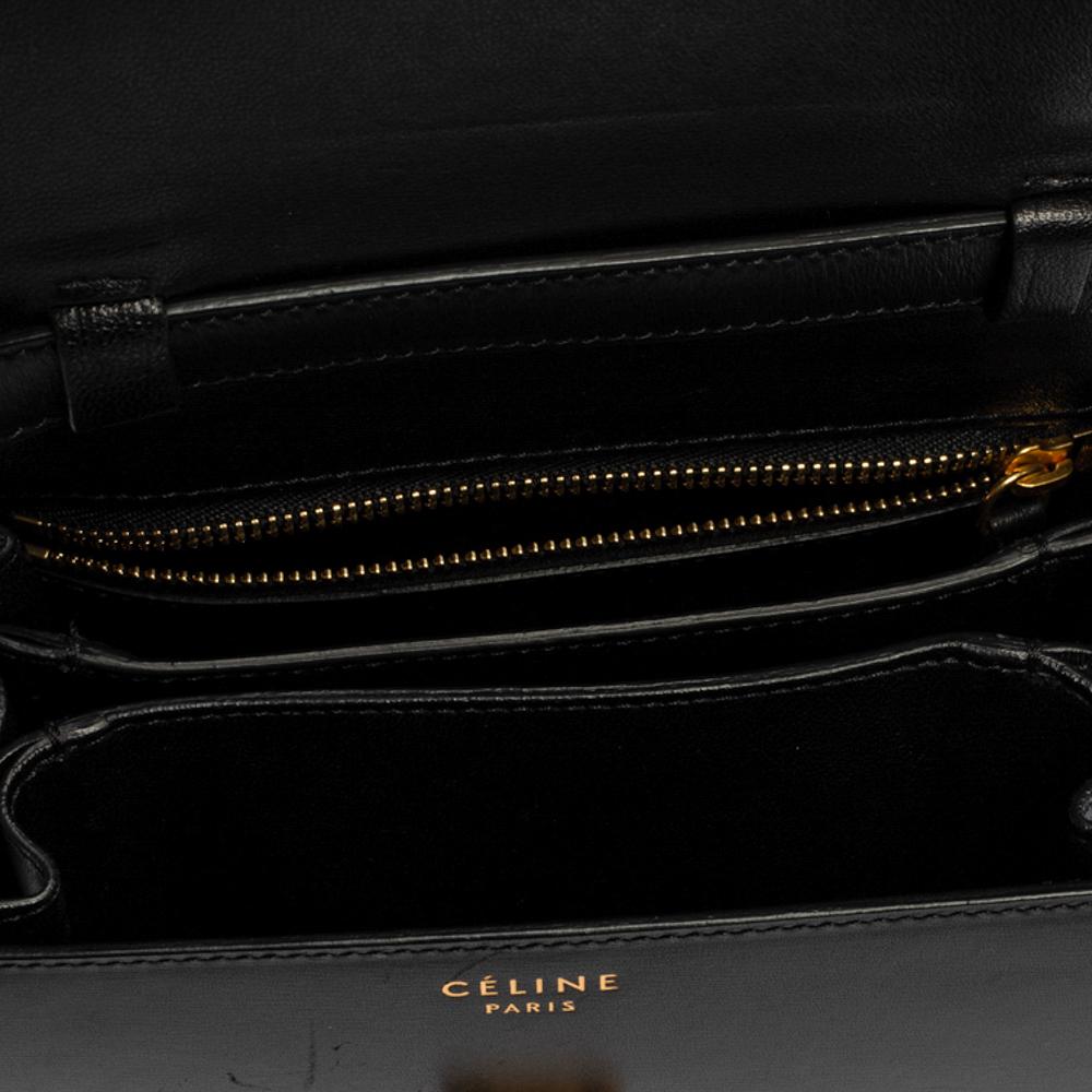 Celine Black Leather Small Box Bag 2