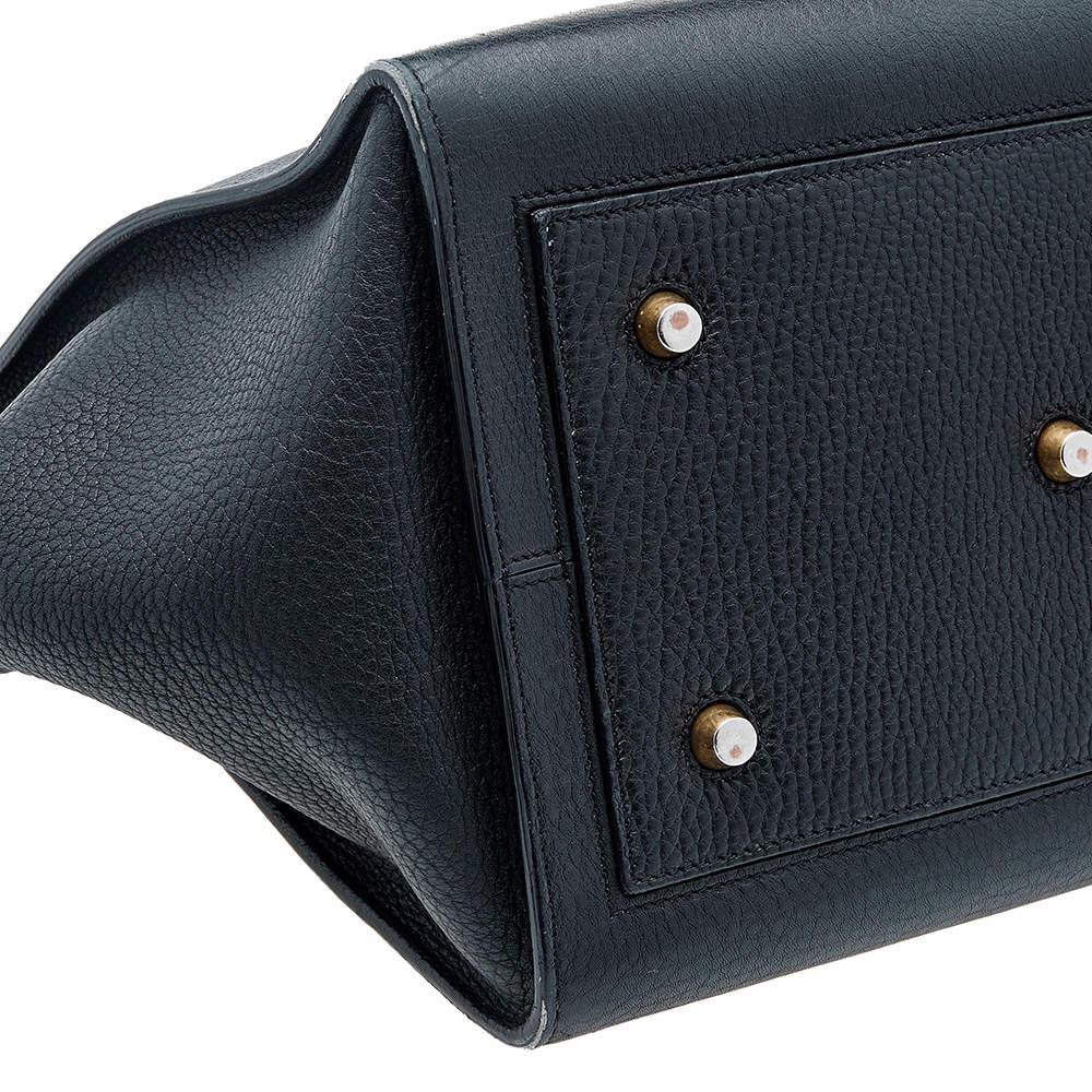 Celine - Petit sac à main en cuir noir 4
