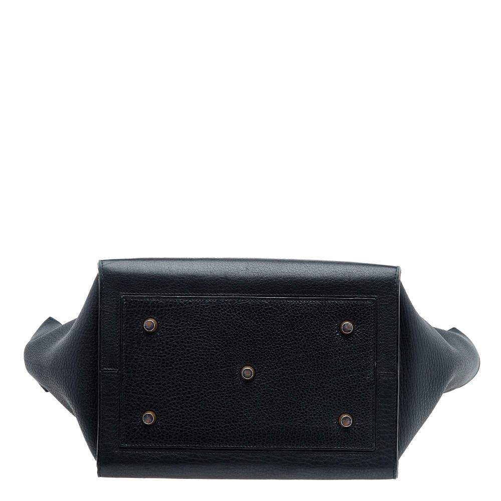  Celine - Petit sac à main en cuir noir Pour femmes 