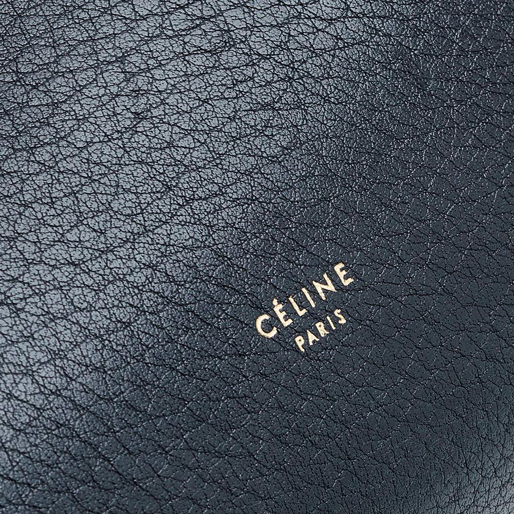 Celine - Petit sac à main en cuir noir 2