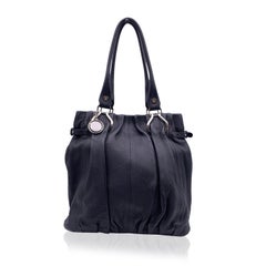 Celine Black Leather Tote Bag Handbag Shoulder Bag