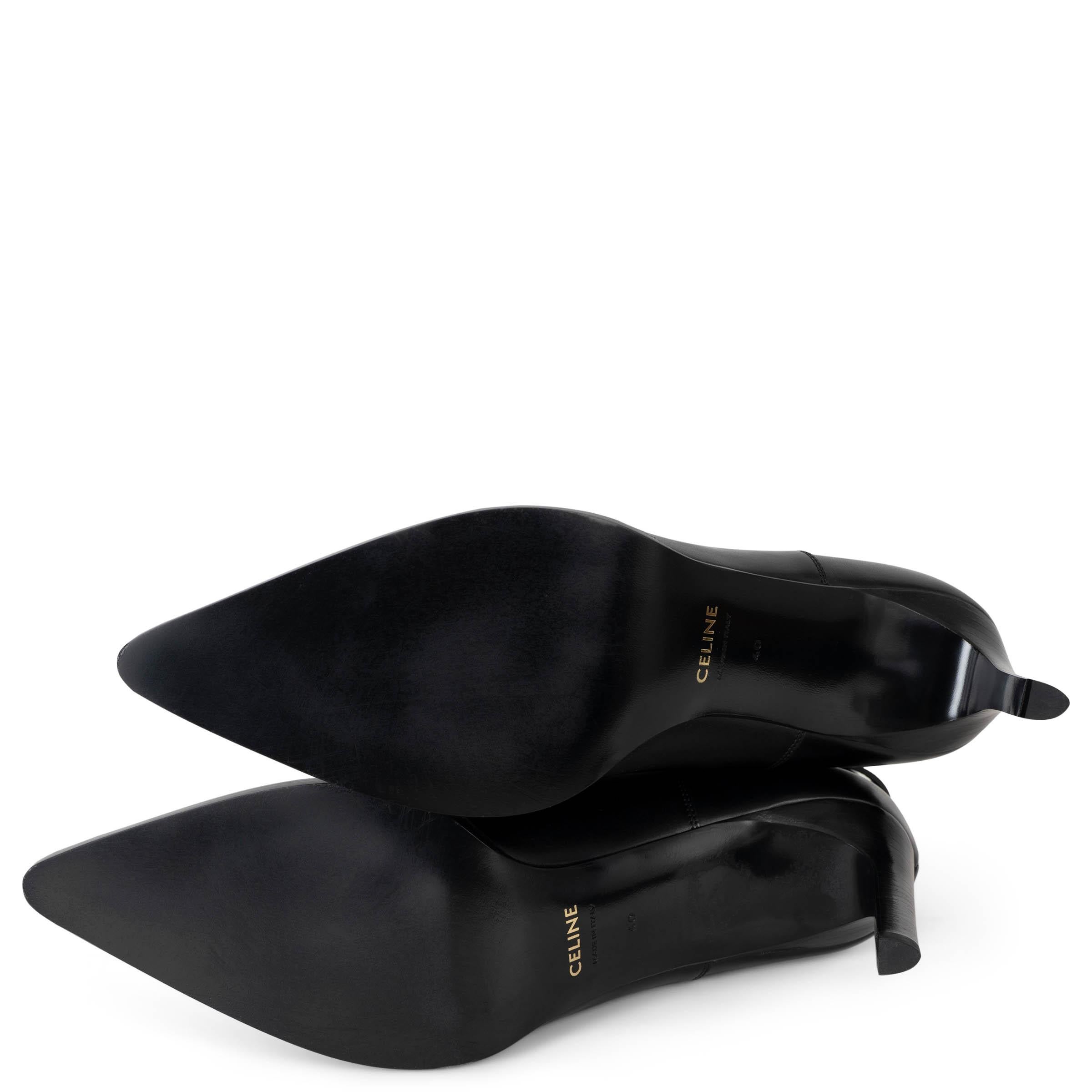 CELINE schwarz Leder VERNEUIL JODPHUR Booties Stiefel Schuhe 40 im Angebot 3