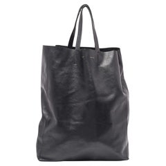 Celine Black Leather Vertical Cabas Tote