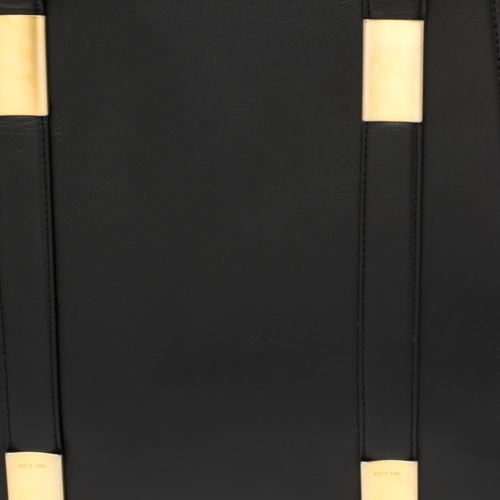 Celine Black Leather Vintage Tote 2