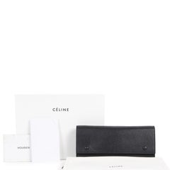 Celine Black Leather Wallet