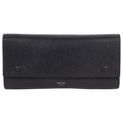 Celine Black Leather Wallet