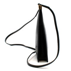 Celine Black Lizard Mini Clasp Bag