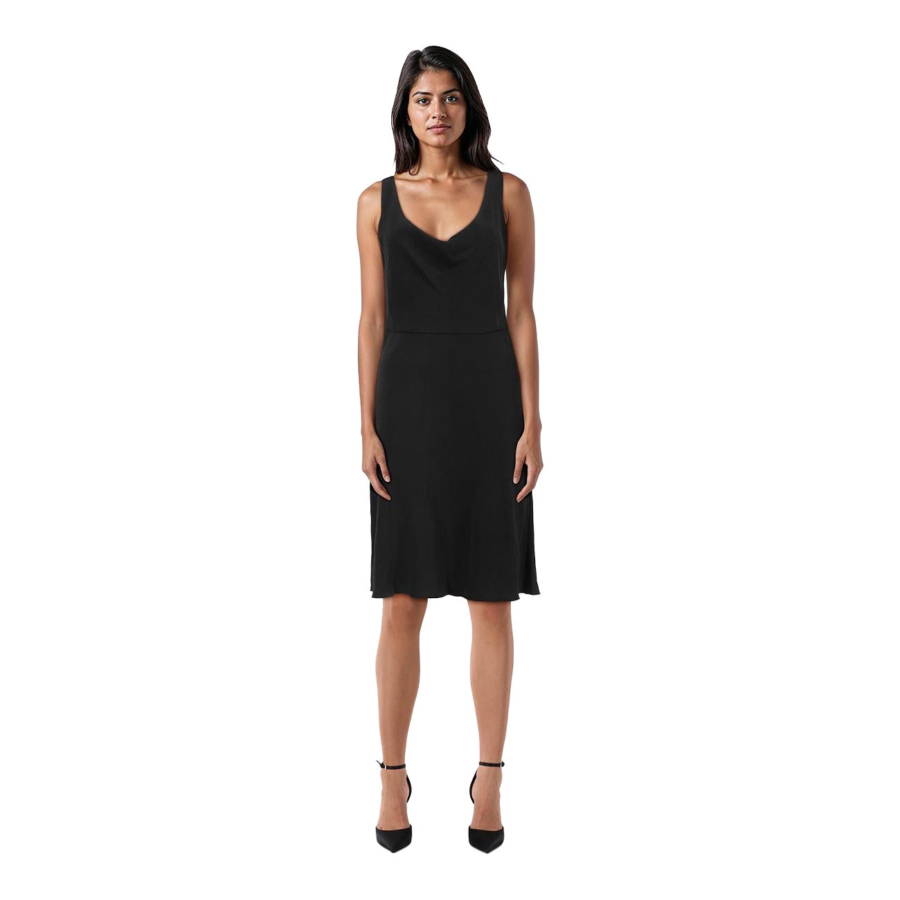 Céline Black Midi Length Sleeveless Dress Size M en venta