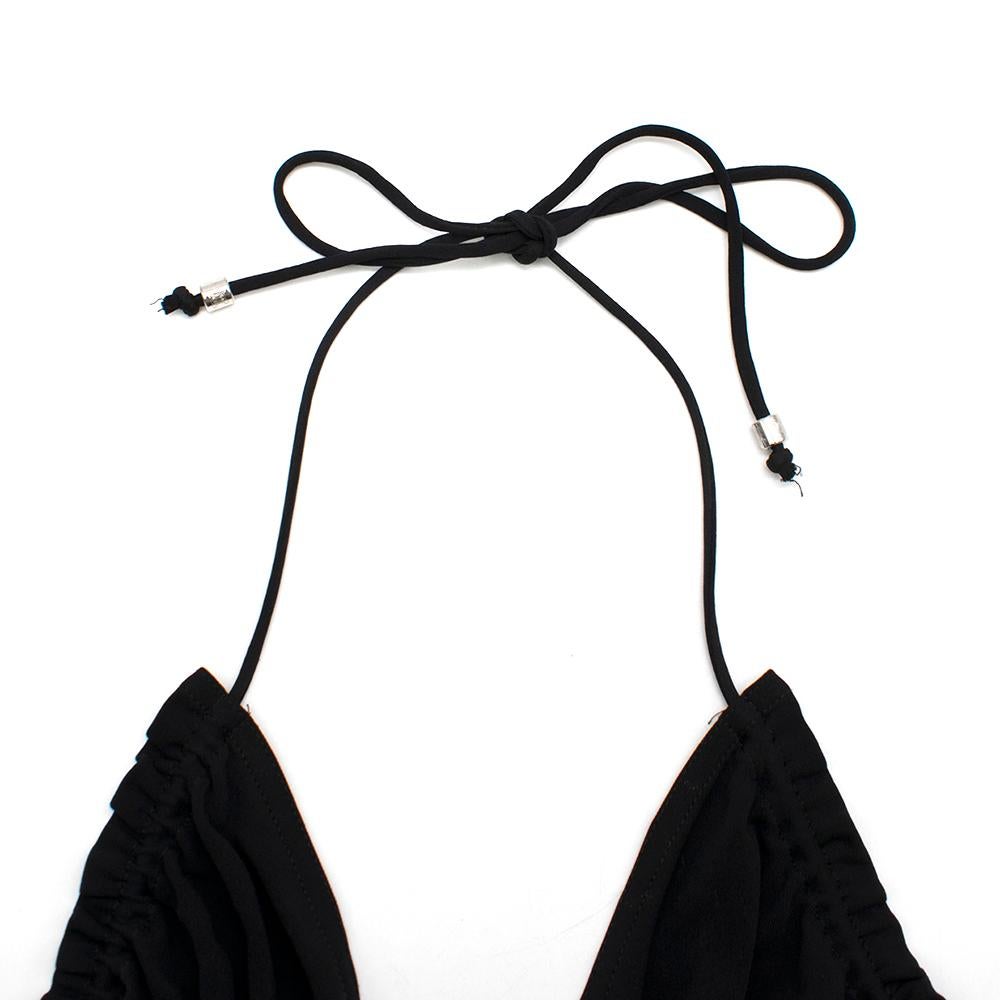 Celine Black Open-Back Halterneck Dress - Size US 4 5