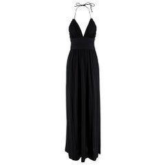 Celine Black Open-Back Halterneck Dress - Size US 4