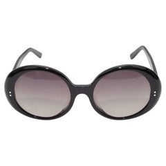 Celine Black Oversize Round Sunglasses