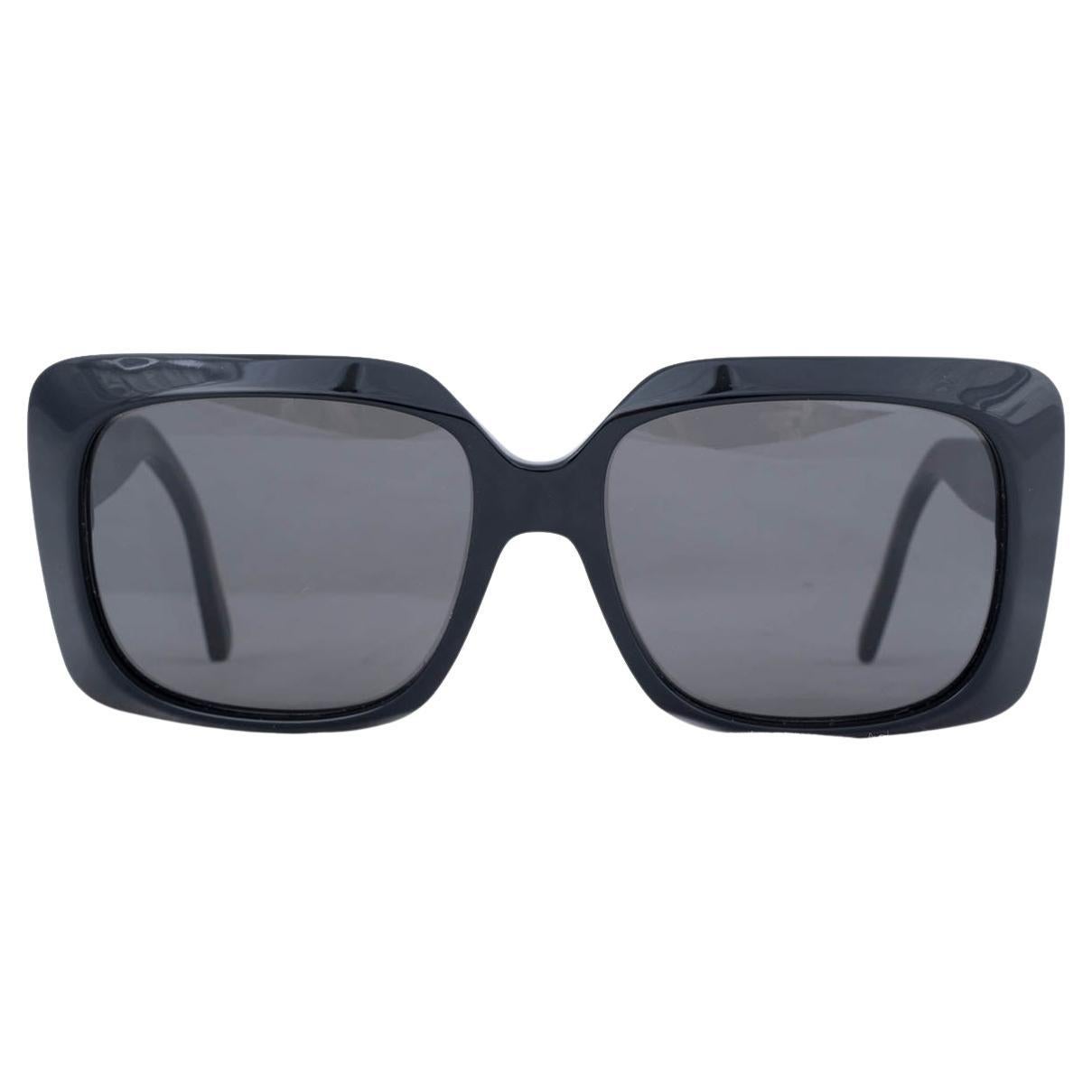 CELINE black OVERSIZED SQUARE Sunglasses CL400961 For Sale