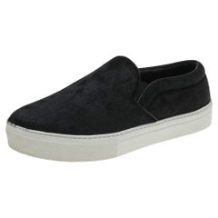 Celine Schwarz Pony Haar Slip On Turnschuhe Größe 40