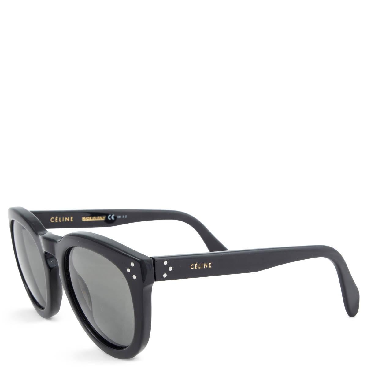 100% authentic Céline CL 41801/S Preppy sunglasses in black acetate with grey lenses. Polarized. Have been worn and show a soft scratch on the right lens. Overall in excellent condition. Come with Prada hard case. 

Measurements
Model	CL 41801/S