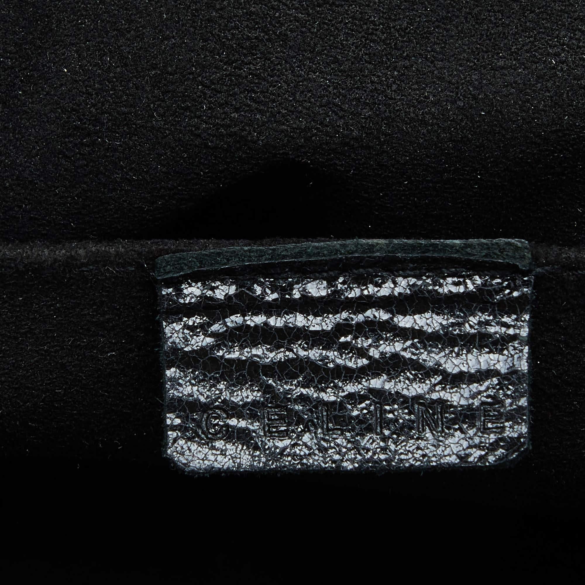 Celine Tote Boogie in pelle lucida trapuntata nera In condizioni buone a Dubai, Al Qouz 2