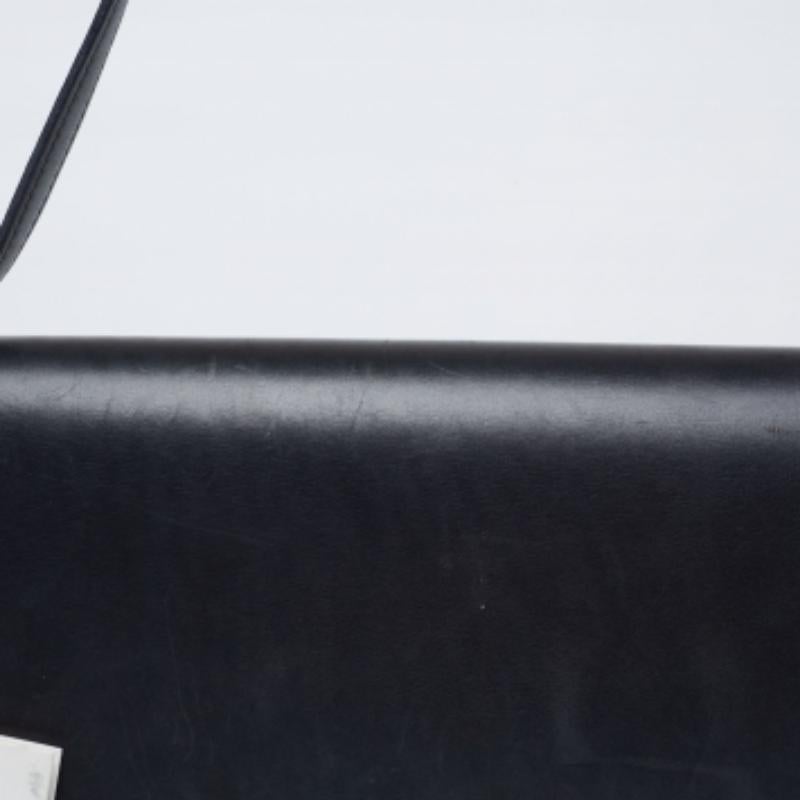Women's Celine Black/Red Leather Medium Case Bag For Sale