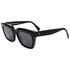 Celine Black Resin 807bn Sunglasses W/ Case