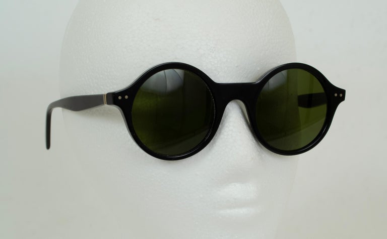 Céline Black Round Acetate Sunglasses Style CL41434 – 48-22  display picture 1
