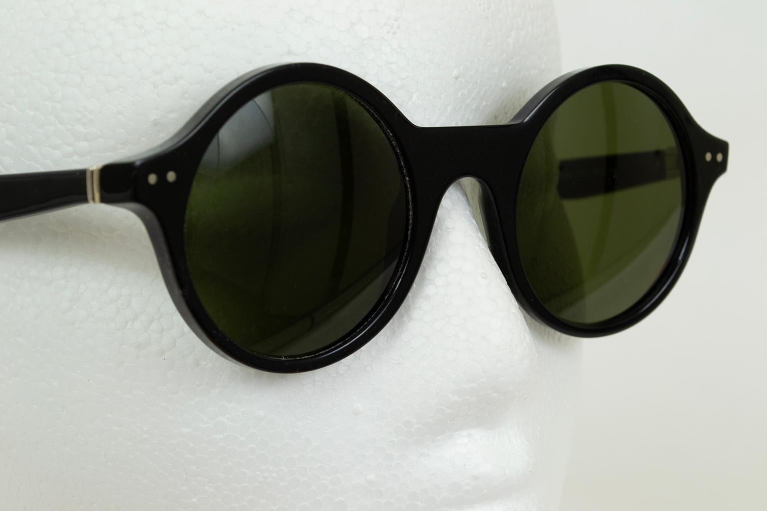 Lunettes de soleil Céline en acétate rond noir Style CL41434 - 2010, 48-22-150 Unisexe en vente