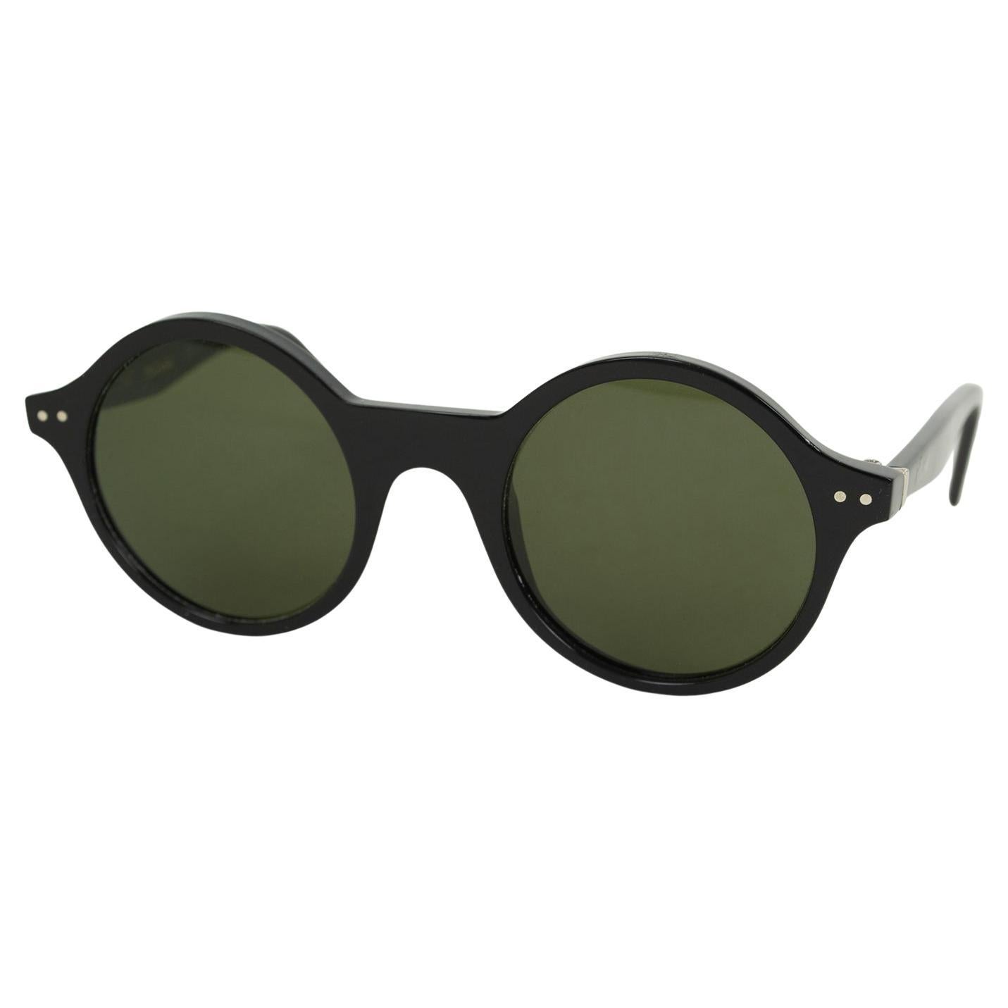 Lunettes de soleil Céline en acétate rond noir Style CL41434 - 2010, 48-22-150 en vente