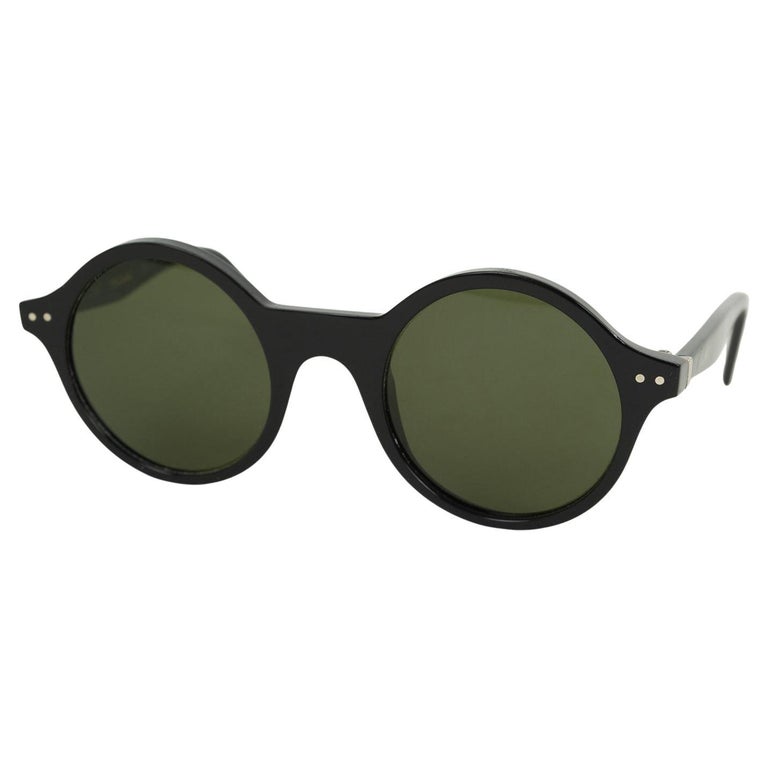 Céline Black Round Acetate Sunglasses Style CL41434 – 48-22  display picture 1