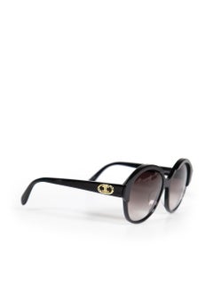 Céline Black Round Frame Sunglasses