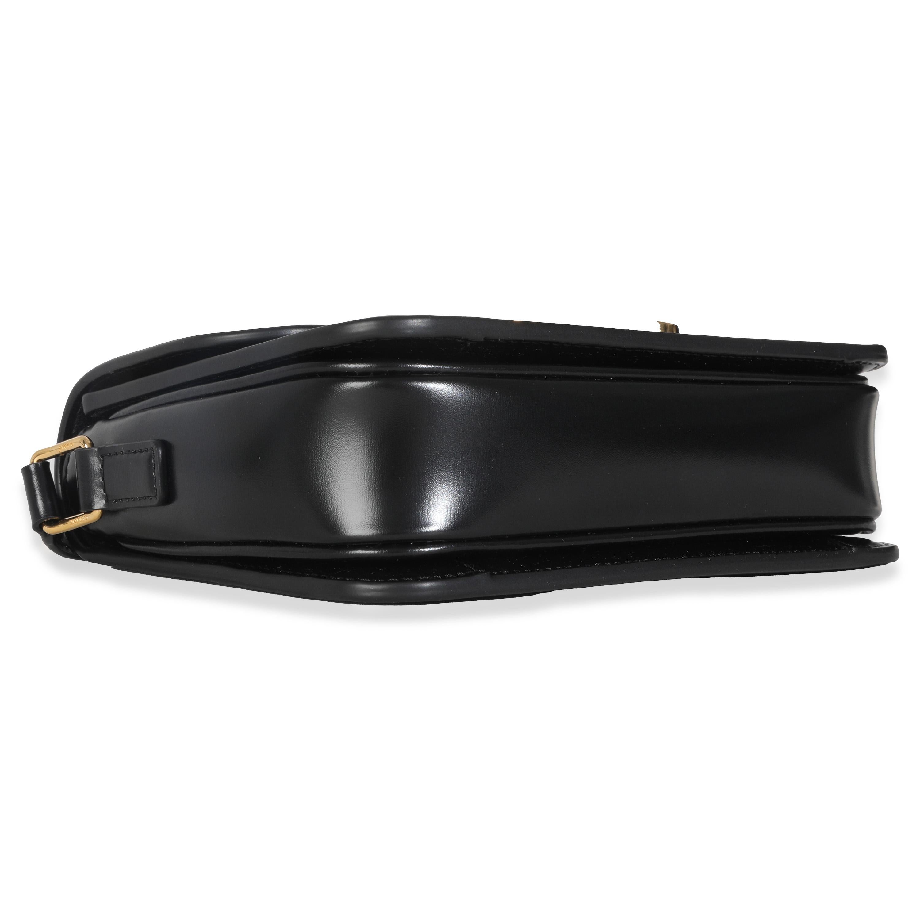 Celine Triomphe Teen in vitello nero lucido in vendita 3