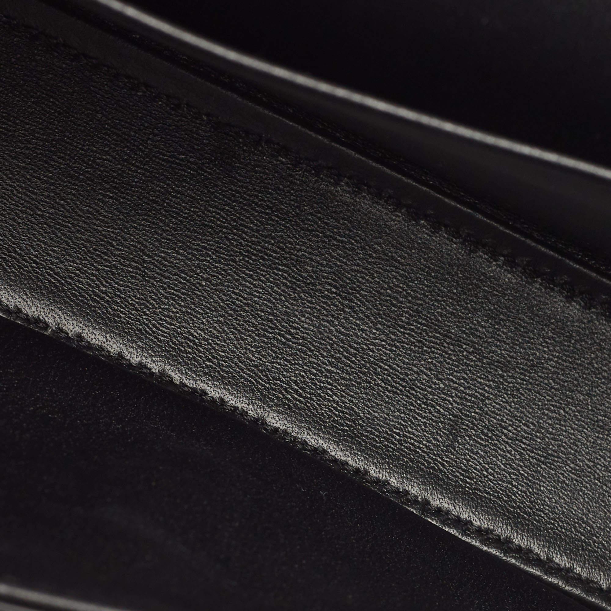 Celine Black Shiny Leather Triomphe Shoulder Bag 7