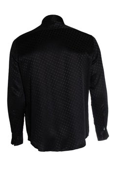 Celine, Black silk polkadot shirt