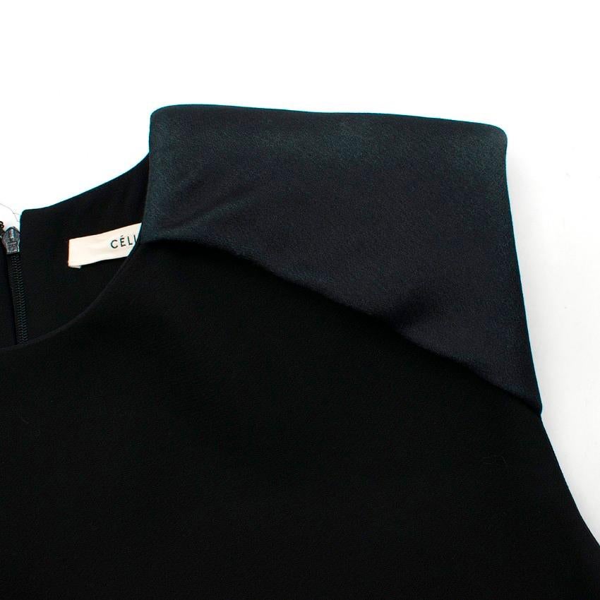Women's Celine Black Sleeveless Shift Dress - Size US 10  For Sale