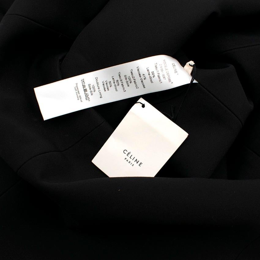 Celine Black Sleeveless Shift Dress - Size US 10  For Sale 2