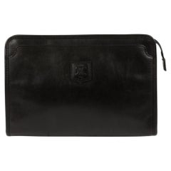 Celine Black Small Triomphe Clutch Bag