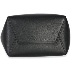 Celine Black Soft Grained Calfskin Small Sangle Bucket Bag