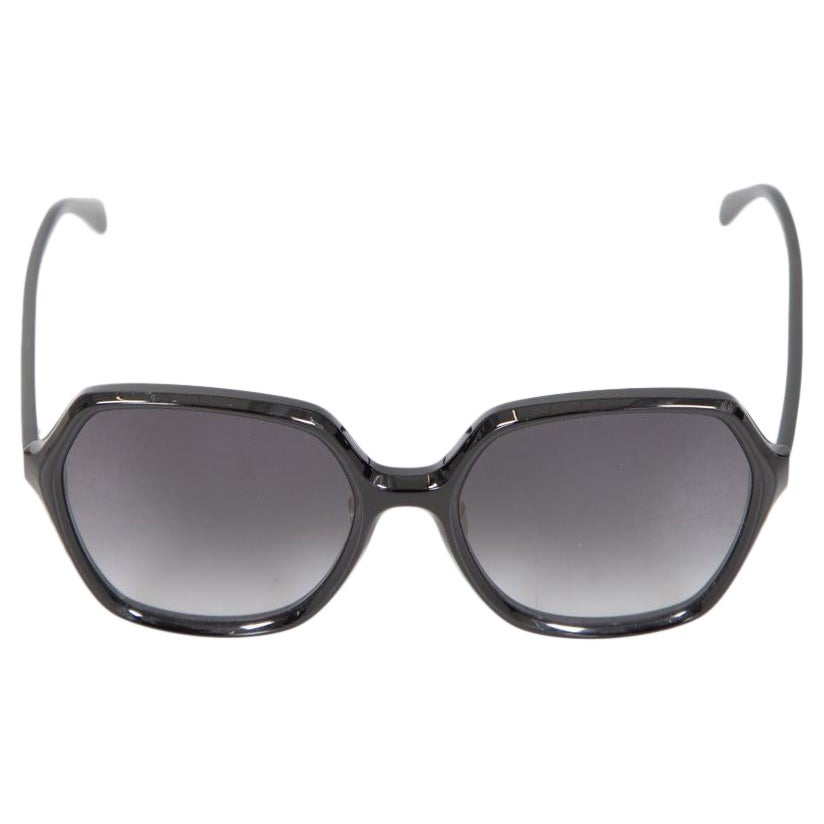 Céline Black Square Oversized Gradient Sunglasses